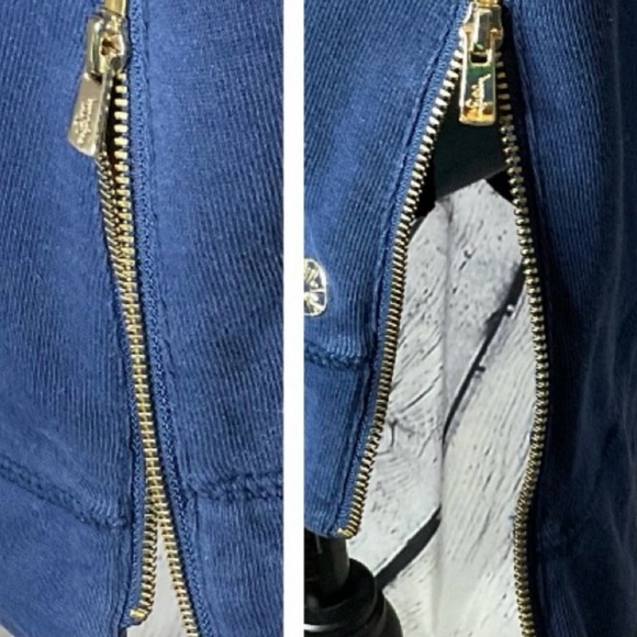 Lilly Pulitzer Luxletic Beach Comber Pullover Low Tide Navy Color Block Medium - Picture 14 of 16